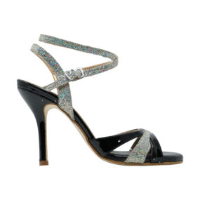 E3 Twins Star - Black Patent with Disco ball straps
