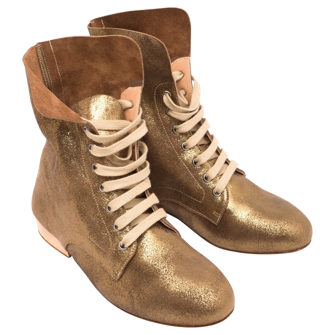 Botitas (new) - shimmery antique gold - Image 2