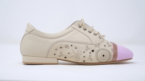 Paolo - Ivory, blush pink & rose gold details