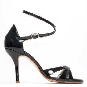 Eva 3 Twins Star - Black Patent Leather